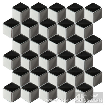 Full Body Diamond Glass Mosaic Backsplash Tiles